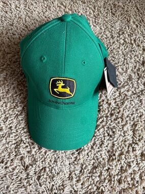 John Deere green cap with yellow logo